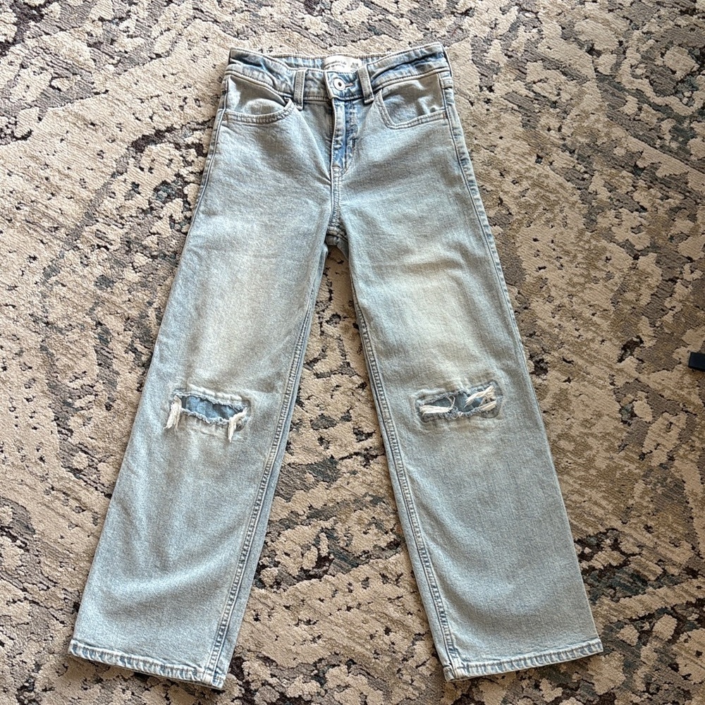 Distressed Girls Abercrombie Jeans